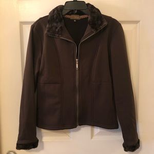 Wooly Wear Brown Zip Jacket - Sz M